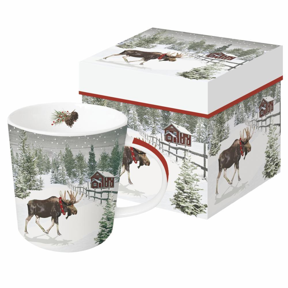 Paperproducts Design - 13.5 oz. Mug - Wintry Moose